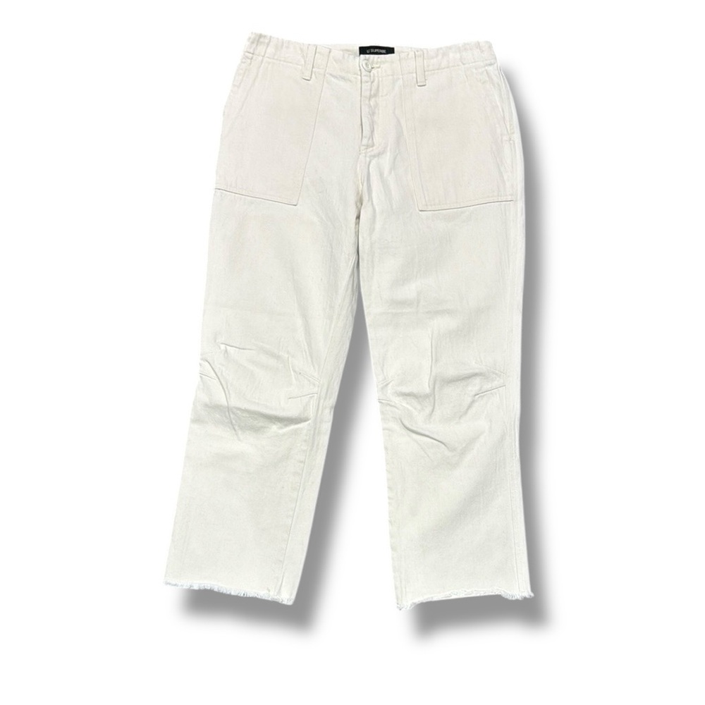 Le Superbe Patch‎ Pocket Cropped Raw Hem Pants Size 8